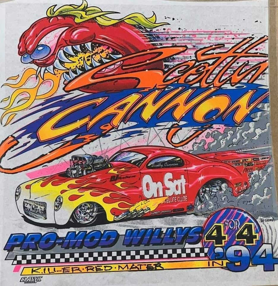 SCOTTY CANNON 1994 KILLER RED MATER — THE HERITAGE SERIES-1 REPRINT