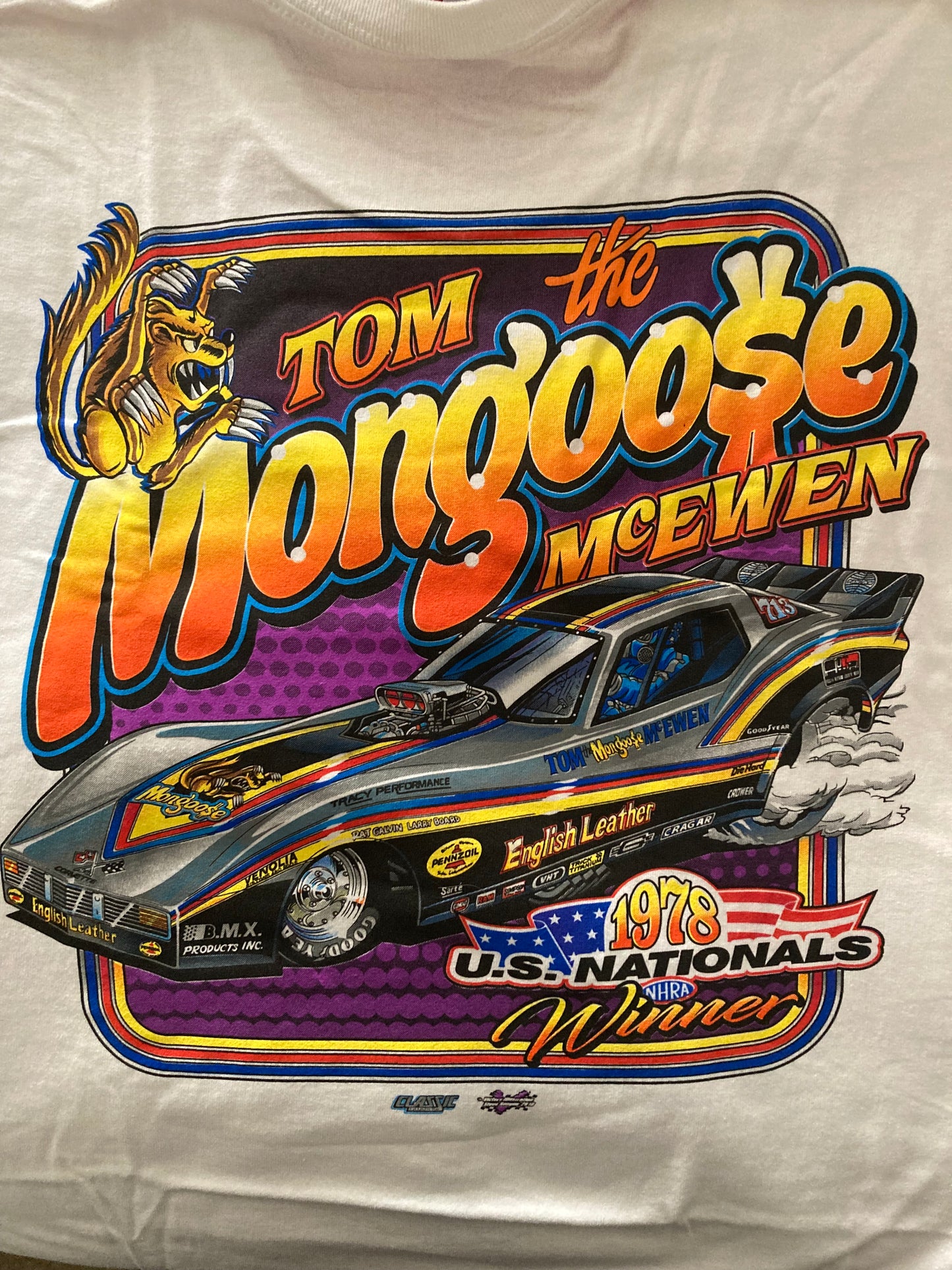 48 HOUR SALE - TOM MCEWEN ALTERNATIVE '78 INDY WINNER SHIRT
