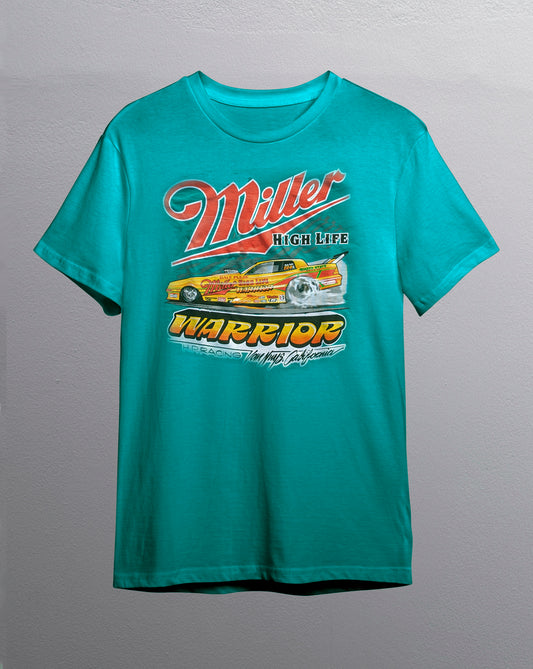 48 HOUR SALE - Dale Pulde Miller Warrior T-Shirt Aqua