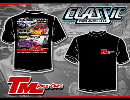 AVAILABLE FOR PRE-ORDER - 🔧🏁 45 Years of TM Race Cars 🏁 Tommy Mauney Heritage Series Shirt