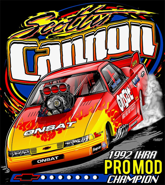 NEW FOR 2026 - Scotty Cannon Heritage Series II T-Shirt – 1992 Lumina IHRA Supercharged Pro Modified Legend