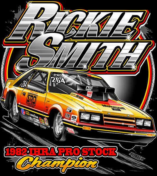 AVAILABLE FOR PRE-ORDER - Rickie Smith's first Pro Stock championship shirt