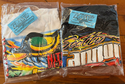 SCOTTY CANNON HERITAGE BUNDLE – TWO DRAG RACING LEGENDS, TWO SHIRTS FOR ONLY $40