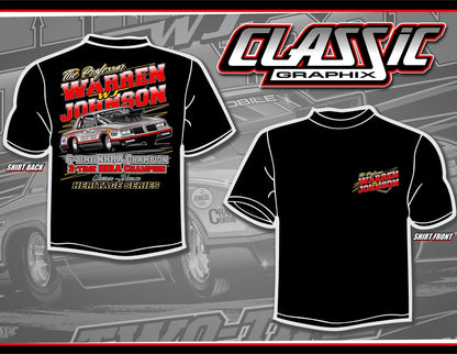 🏁 NEW FOR 2026 - WARREN JOHNSON 1984 SILVER HURST/OLDS SHIRT