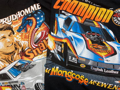 WEEKEND SALE! $25 - '78 INDY MONGOOSE vs. SNAKE Shirt Bundle at $25 | 1978 U.S. Nationals Funny Car Legends